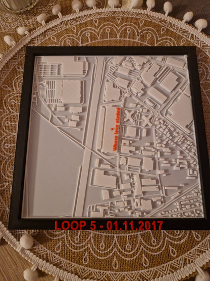 3D Map mit Bilderrahmen